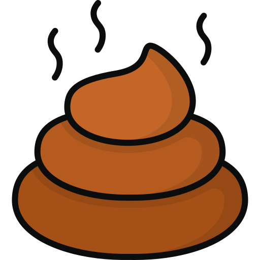 Logo du site avec un caca